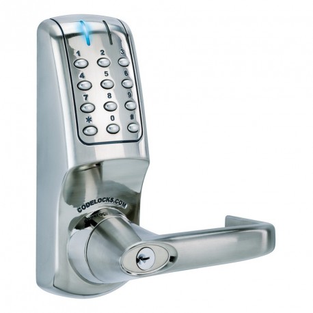 Codelocks CL5000 CL5000PKICBS Series Electronic Push Button Heavy Duty Door Lock, For Door Thickness- 1-3/8" - 2-3/8"