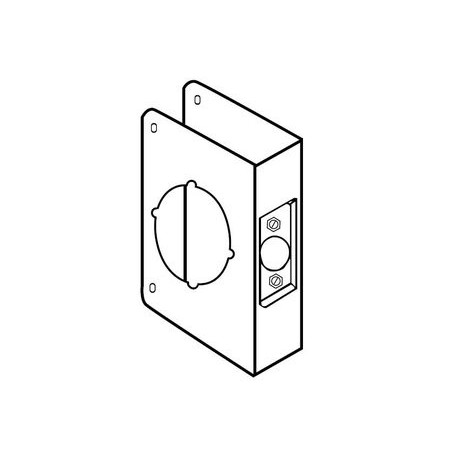 Don-Jo 71-CW 71-10B-CW Wrap Around For Cylindrical Door Locks with 2-1/8" Hole