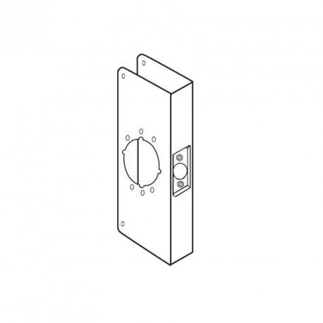 DON JO 12-2-PB-CW 12-2-CW Wrap Around For Cylinder Door Lock