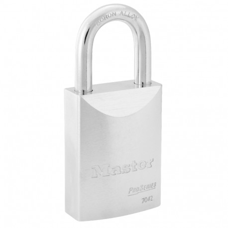 Master Lock 7042 CN D04 KA NOKEY 7042 Pro Series Key-in-Knob Padlock - Solid Steel