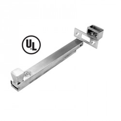 Don-Jo 1578 UL Rated Surface Bolt, Satin Chrome Finish