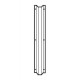 Don-Jo 85 Vertical Rod Protector, Satin Stainless Steel Finish