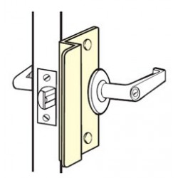 Don-Jo OSLP-107 Latch Protector, Satin Stainless Steel Finish