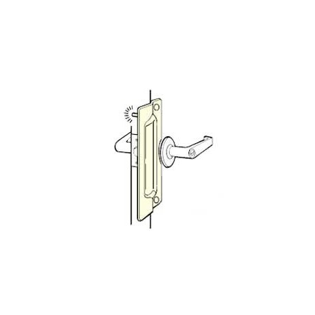 Don-Jo PLP-111 Latch Protector, Satin Stainless Steel Finish