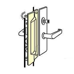 Don-Jo PMLP-111-EBF Latch Protector, Satin Stainless Steel Finish