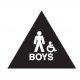 Don-Jo Boys Room Restroom Sign, Blue Finish