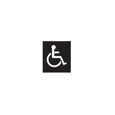 Don-Jo HD-1-WBL Decals, White On Blue Finish w/ Wheel Chair Accessible Logo