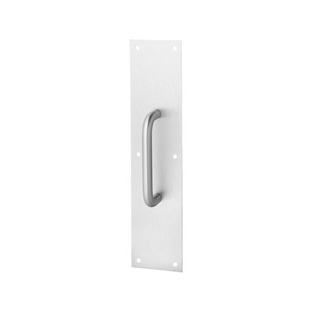 Rockwood 102 102 x 70B-3/605 x 70B Commercial Door Standard Gauge Pull Plate - 5/8" Diameter x 51/2" CTC