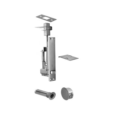 Rockwood 1848 Automatic Flush Bolt with Bottom - For Fire Rated Metal Doors - Fire Bolt