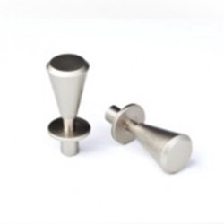 Capitol Cabinet Hardware Satin Chrome 33.4mm Contemporary Zamak Cabinet Knob Pull