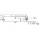 Capitol Cabinet Hardware 121-108 Dull Nickel 160mm Contemporary Zamak Cabinet Handle Pull