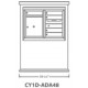 2B Global Contemporary Mailbox Kiosk CY1D-ADA48 (Mailbox Sold Separately)