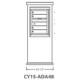 2B Global CONT-CY1S-ADA48- Grey Contemporary Mailbox Kiosk CY1S-ADA48 (Mailbox Sold Separately)