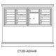 2B Global CONT-CY2D-ADA48-Dapper Tan Contemporary Mailbox Kiosk CY2D-ADA48 (Mailbox Sold Separately)