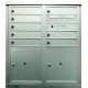 2B Global ADA48EX-D8P2- Satin Nickel Commercial Mailbox 8 Single Height Tenant Door 2 Parcel Locker Door -ADA48EX Series D8P2