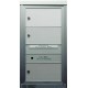 2B Global FLX-SD3- Satin Nickel Commercial Mailbox 3 Double Height Tenant Door -ADA54 Series SD3