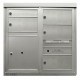2B Global ADA54-D1D4P1-Natural Commercial Mailbox 1 Single Height Tenant Door 4 Double Height Tenant Door 1 Parcel Locker Door -ADA54 Series D1D4P1