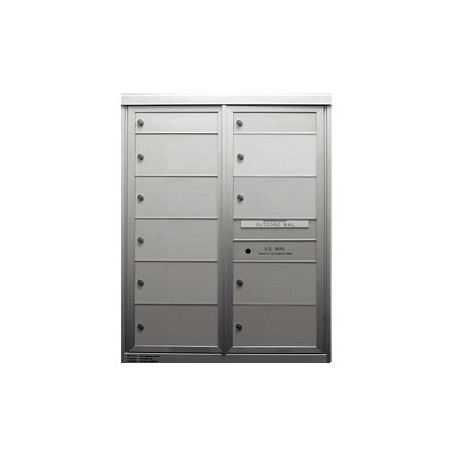 2B Global MAX-D2D9-  Bronze Commercial Mailbox 2 Single Height Tenant Door 9 Double Height Tenant Door -Max Series D2D9