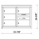 2B Global ADA48-DD5- Satin Nickel Commercial Mailbox 5 Double Height Tenant Door -ADA48 Series DD5