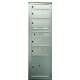 2B Global MAXP-S1D4P1-Natural Commercial Mailbox 1 Single Height Tenant Door 4 Double Height Tenant Door 1 Parcel Locker Door -Max+PARCEL Series S1D