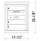 2B Global Commercial Mailbox 3 Single Height Tenant Door -Flex Series S3