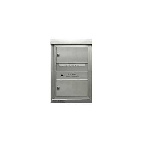 2B Global ADA48-SD2- Satin Nickel Commercial Mailbox 2 Double Height Tenant Door -ADA48 Series SD2