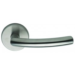 Omnia 47 Interior Modern Lever Latchset - Stainless Steel