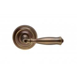 Omnia 944/55 Sophisticated Solid Brass Leverset w/2-3/16" (55mm) Dia. Rose