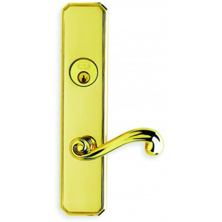 Omnia D11055SD55RUS15 KA0 Exterior Traditional Deadbolt Entrance Lever Lockset - Solid Brass