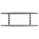 Top Knobs M850-8 PAIR Nouveau Arrow Back to Back Door Pull 8" (c-c), Brushed Satin Nickel