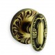 Omnia 294-00 Ornate Oval Knob With Embellished Rose