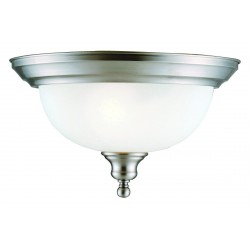 Design House 510297 Bristol 2 -Light Ceiling Mount In Satin Nickel