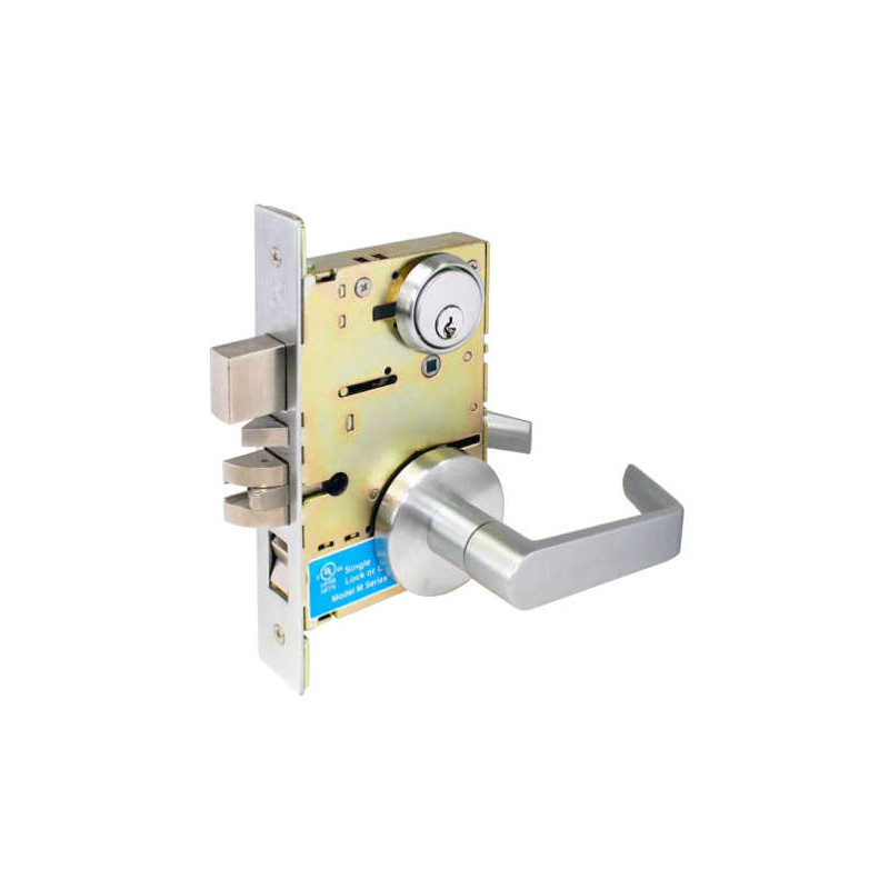 Cal-Royal SC Series Heavy Duty Mortise Lockset w/ Sectional Trim & 6-pin Solid Brass 