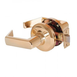 Stanley QCL 100 Series Grade 1 Extra Heavy Duty Cylindrical Sierra Lever, Polished Brass