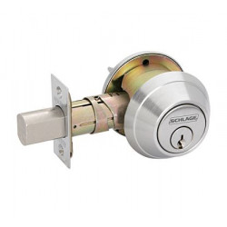 Stanley QDB 200 Series Grade 2 Heavy Duty Auxiliary Deadbolts, Satin Chrome