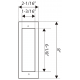 FFP-28 Rectangular Mortised Door Handle for Wood Doors