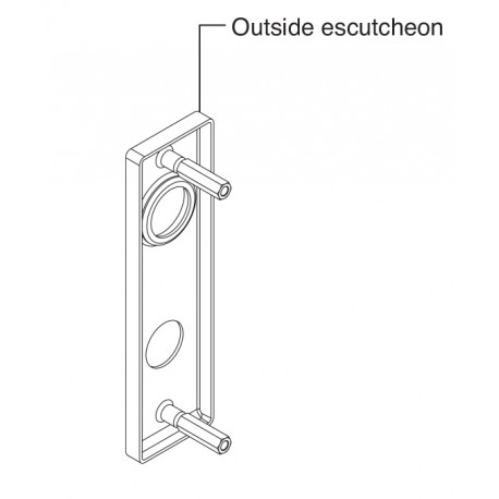 Falcon MA Series Outside Indicator Escutcheon Trim, MA301/311/321 (NAPA)