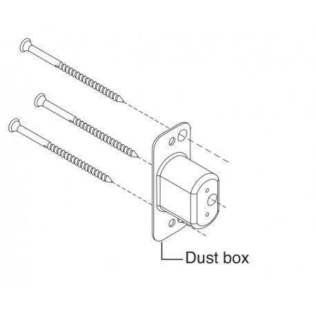 Falcon MA Series Dust Box, Standard With Lock
