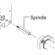 Falcon MA Series (2) Spindles For Lever on Standard Door Thickness or Knob on Door Thickness 1-7/8" - 2-1/2"