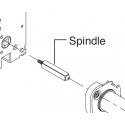 Falcon MA Series (2) Spindles For Lever on Door Thickness 1 7/8"  2 1/2"