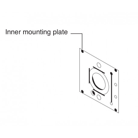 Falcon MA Series Mounting Plate For Use With No Outside Trim