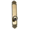 Brass Accents D04-K322J-LRL Fleur De Lis Collection Entry Door Set with Laurel Knob (Function- Single Deadbolt Set - 2-3/8")