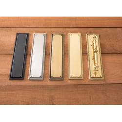 Brass Accents A06-P024 Academy Push and Pull Plate