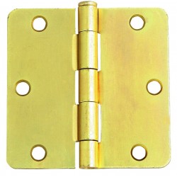 Design House 202440 Six-Hole 1/4-Inch Radius Door Hinge, 3.5-Inch by 3.5-Inch