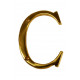 Brass Accents I07-L91 Traditional 4" Letters