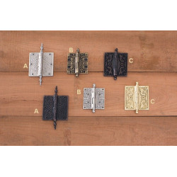 Brass Accents H Series Filigree, Victorian, Eastlake Hinges