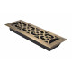 Brass Accents A03-R4 Scroll Floor Register with Damper