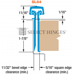 SL84 Concealed Geared Continous Hinge