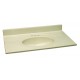Design House 552331 Vanity Top with Bowl from the Cultured Marble Series
