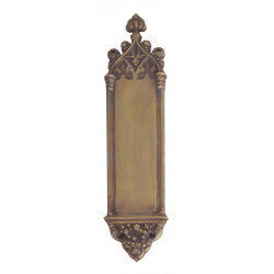 Brass Accents [A02-P7401-609] Solid Brass Door Pull Plate - Antique Brass  Finish - 4 W x 16 L